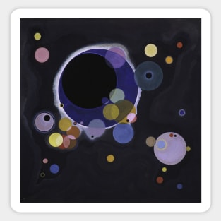 Several Circles by Wassily Kandinsky Sticker